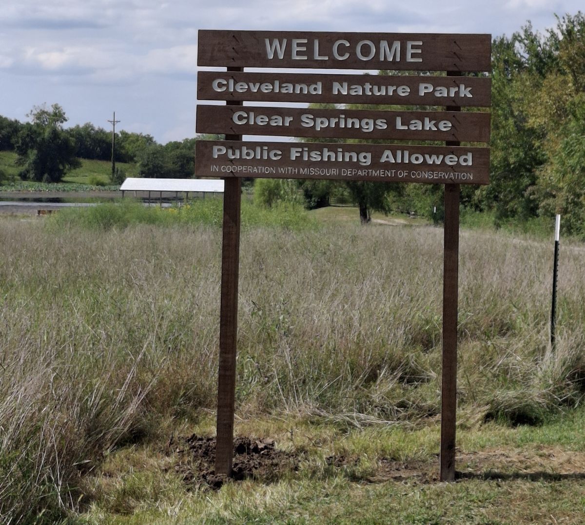 Sign at entrance of City Lake
